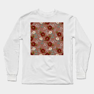 Floral Textured Long Sleeve T-Shirt